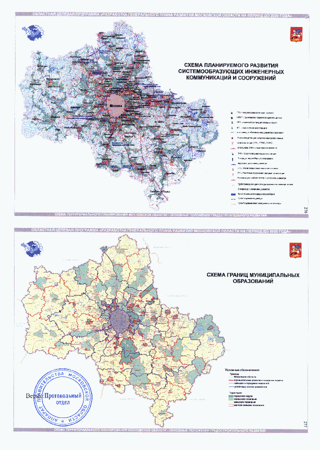 Схема территориального планирования московской области схема