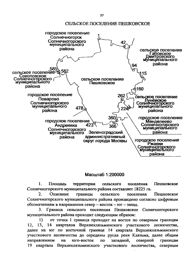 Карта солнечногорского района московской области подробная